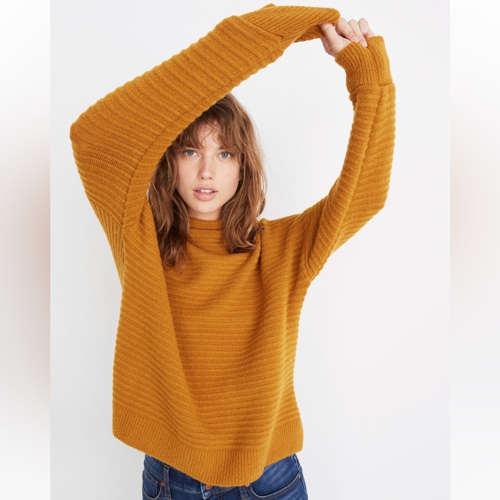 Madewell Belmont Mockneck Sweater in Coziest Yarn Size XXS